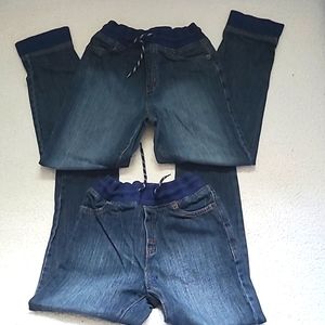 Boy's Bundle of pull-up jeans size 8